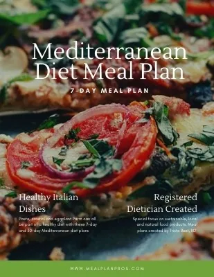 7-Day Mediterranean Diet Meal Plan