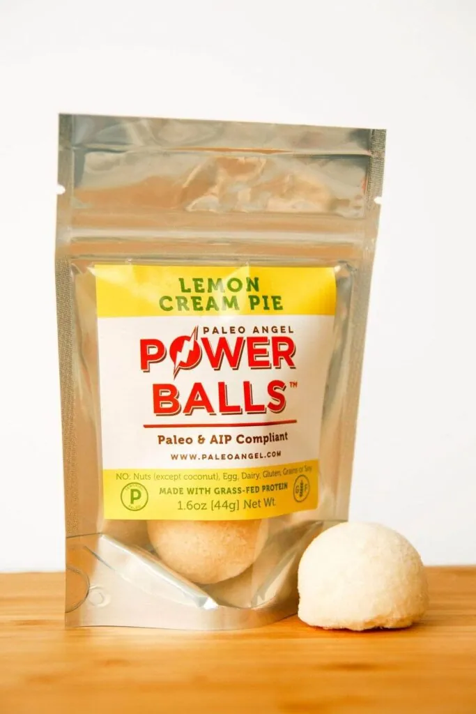 Paleo Angel Lemon Cream Pie Power Balls