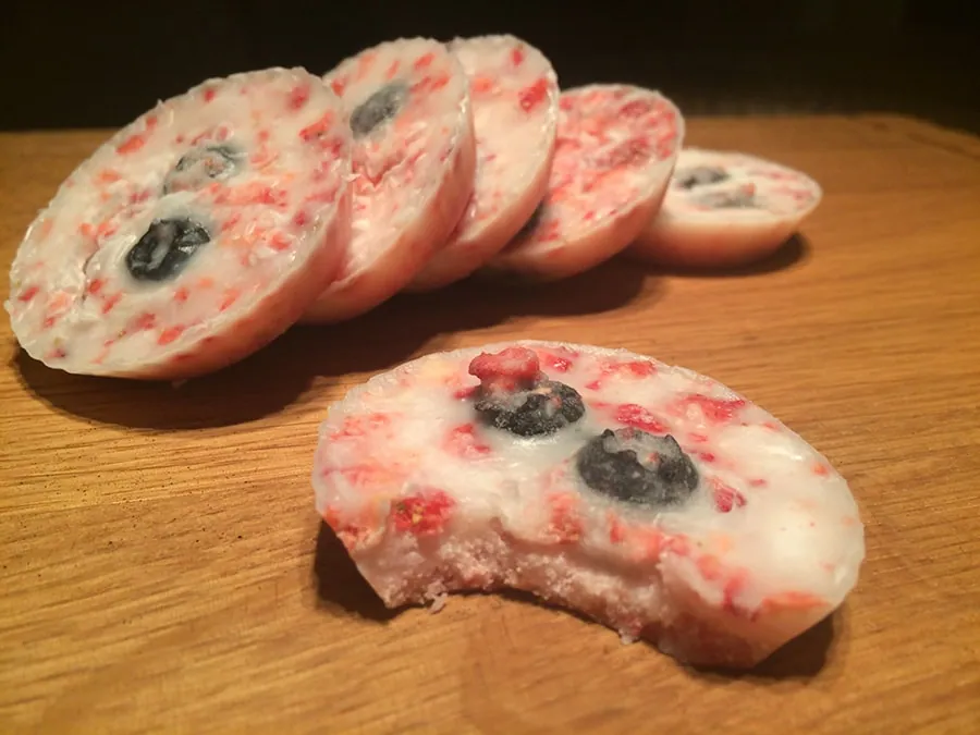 AIP Low FODMAP and Ketogenic Strawberry Fat Bombs by Noodlechips