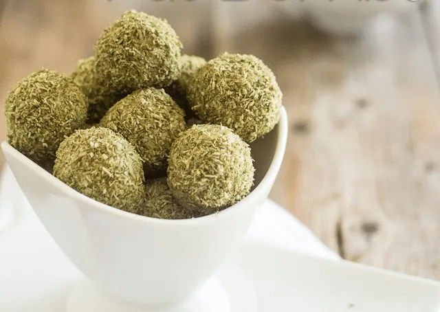 Matcha and Coconut Fat Bombs by The Healthy Foodie