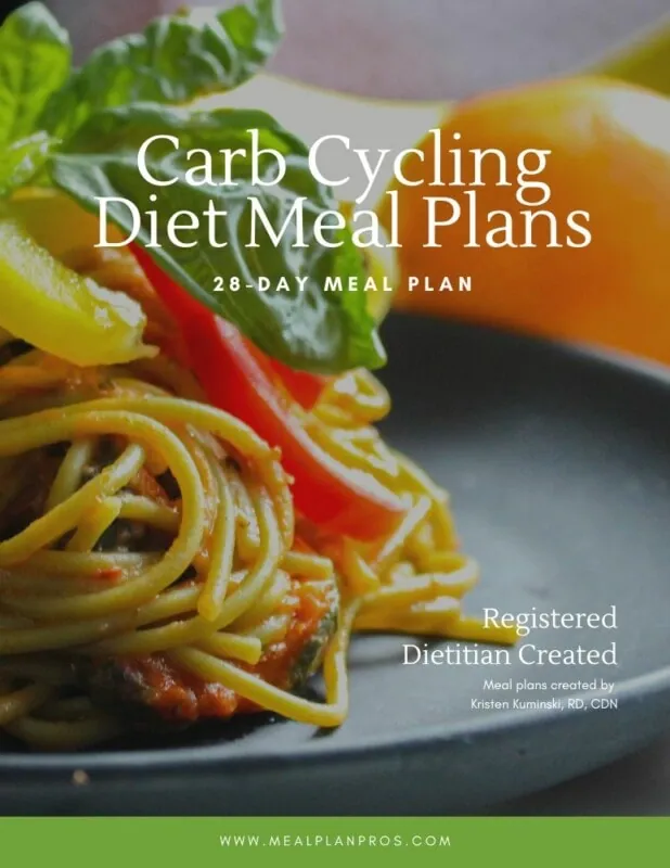 Carb Cycling Meal Plan Day Cover