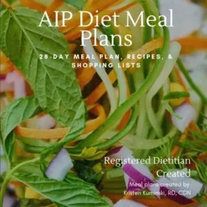 AIP Diet meal plan 28-day cover