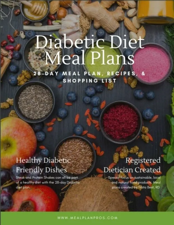 Diabetic diet meal plan cover