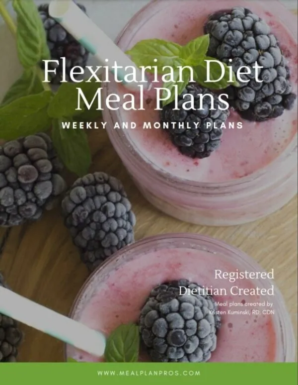 Flexitarian diet meal plan cover