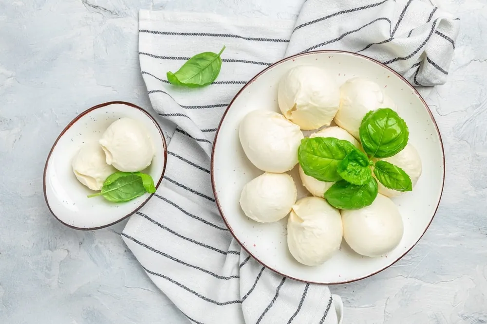 Cheese,Collection,,White,Balls,Of,Soft,Italian,Cheese,Mozzarella,,Served