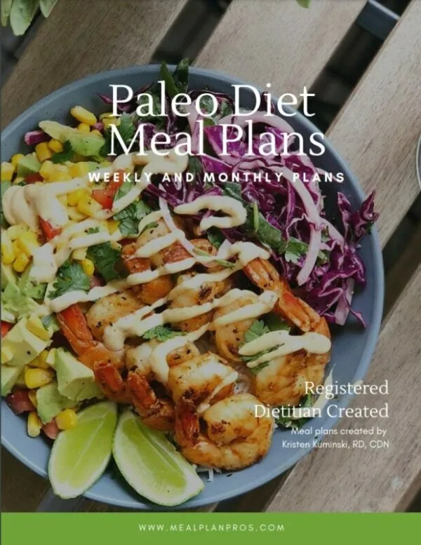 Paleo diet meal plan cover