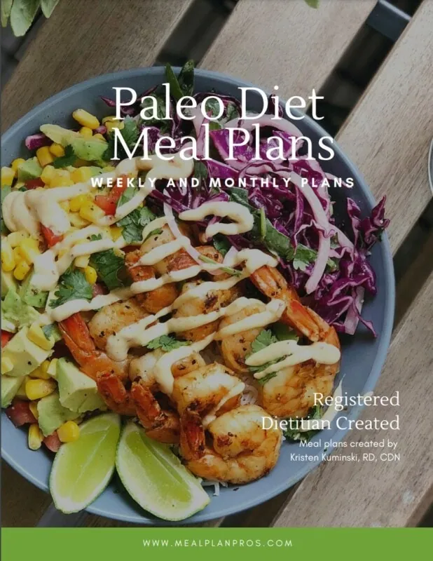 Paleo diet meal plan cover